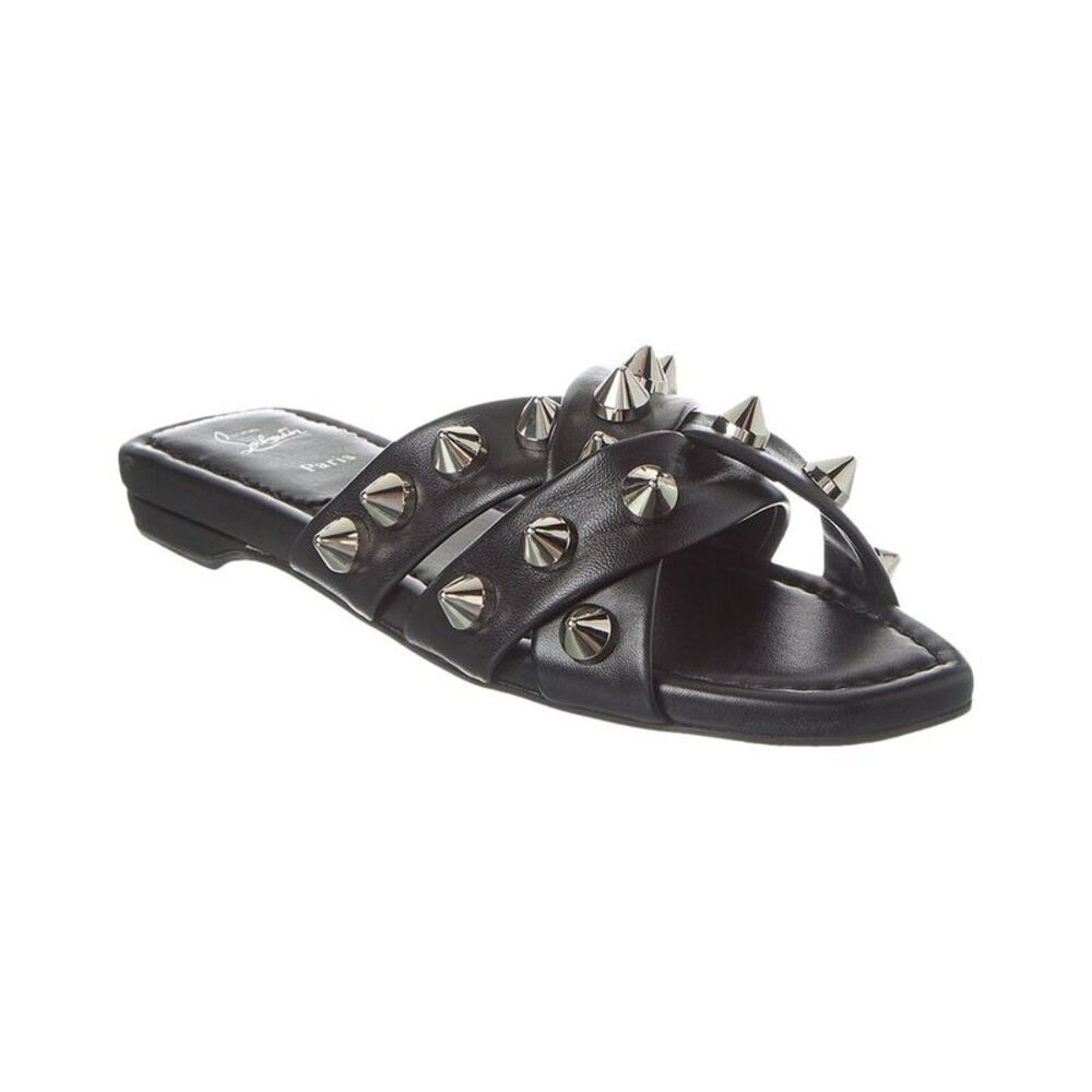 Christian Louboutin Miss Spika Leather Sandal, Black